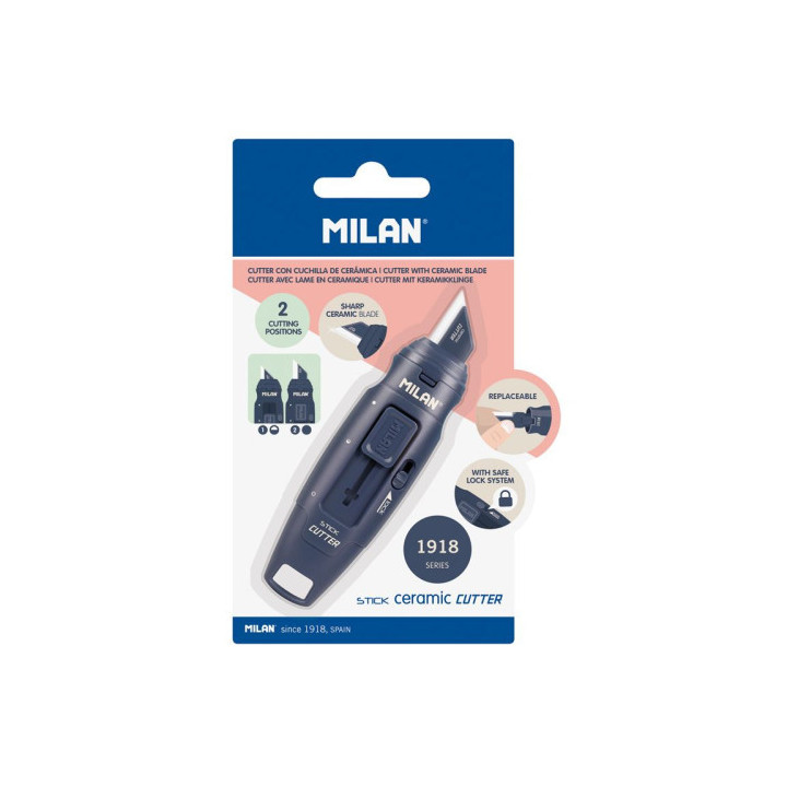 Expositor 8 blísters cúter hoja cerámica stick serie 1918