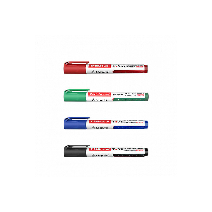 Set 4 marcadores pizarra blanca con tinta líquida lw-600 negro