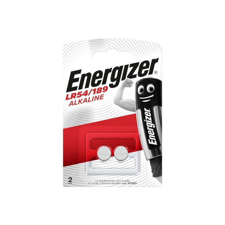 Blister 2 pilas de boton modelo lr54/189 energizer e301536702