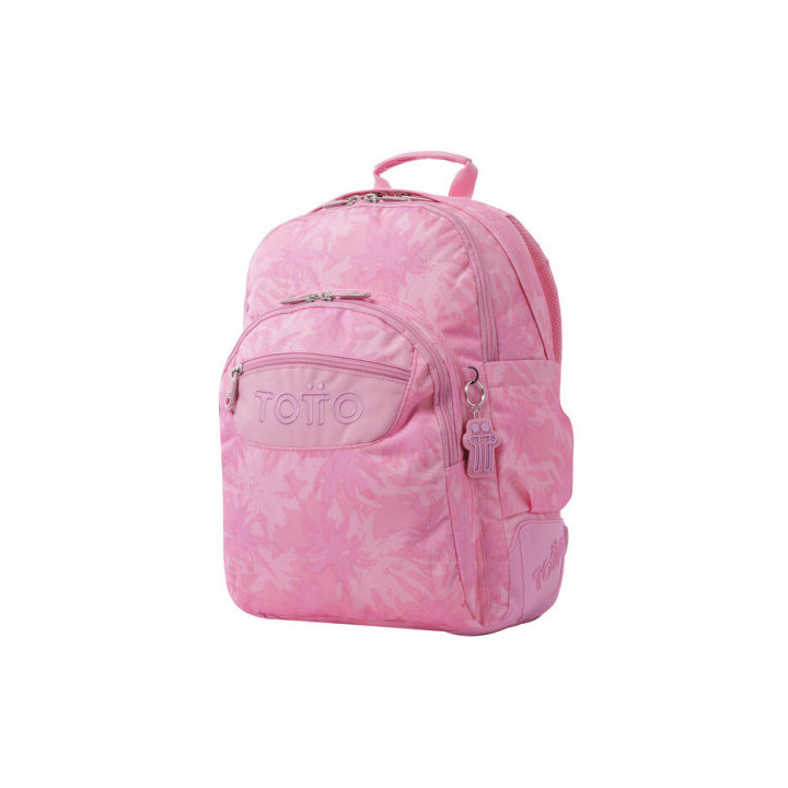 Mochila escolar palmeras rosas - crayoles totto ma04eco029-2210n-8ie