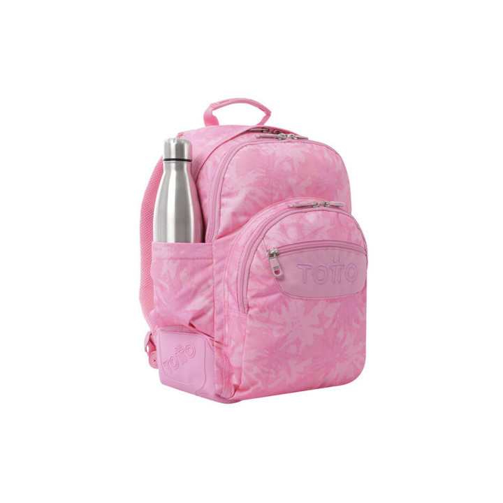 Mochila escolar palmeras rosas - crayoles totto ma04eco029-2210n-8ie