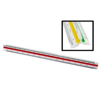 Escalimetro plastico 30 cm bismark 303641