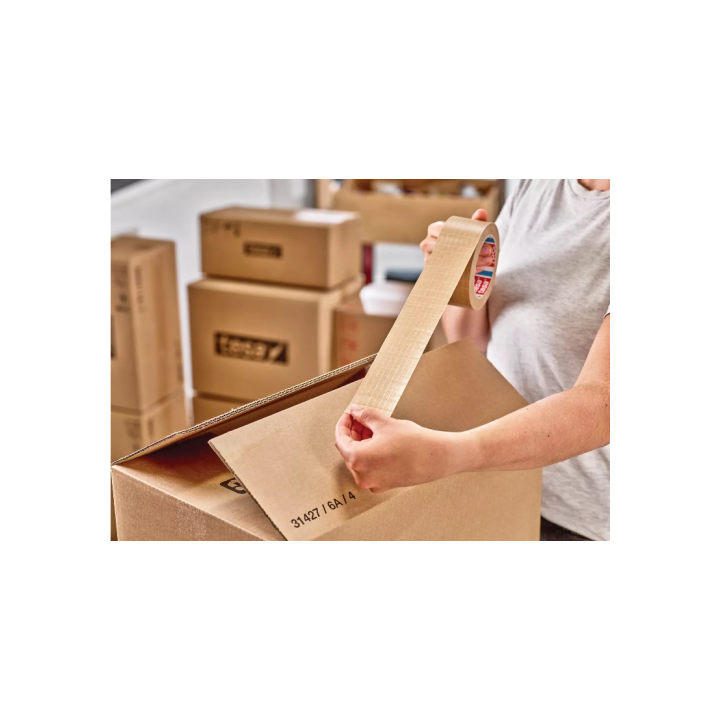 Tesapack 6 rollos papel + filam marron 25mx 50mm tesa 60013-00000-00