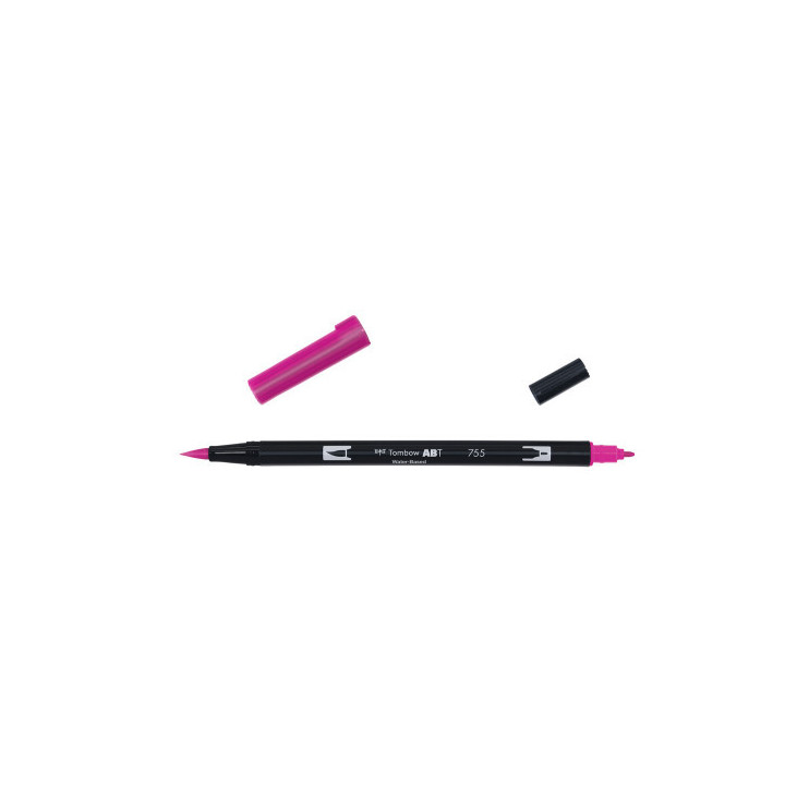 Rotulador doble punta pincel dual brush-755 - color rubine red. tombow abt-755