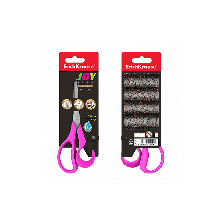 Tijera para zurdos joy ergo 14cm erich krause 35146