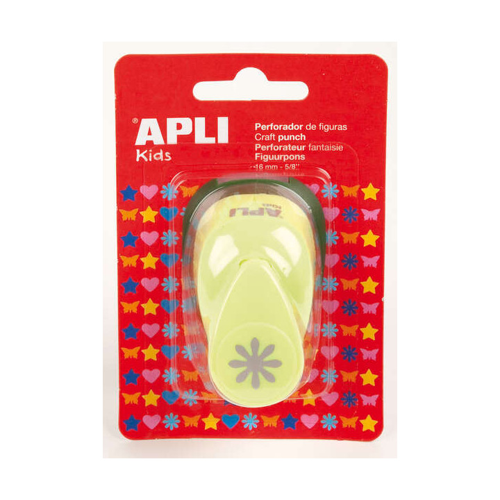 Apli Perforadora de Papel en Forma de Flor - Tamaño de Figura 16mm - Alta Calidad para Papel