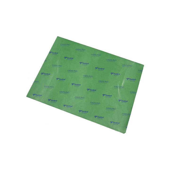 Bolsa 25 hojas + 1 hoja gratis papel seda-fsc-18g - 50 x 75 cm verde fuerte sadipal s0718115