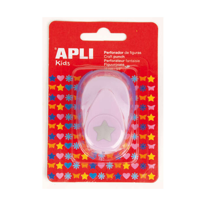 Apli Perforadora de Papel en Forma de Estrella - Figura de 16mm - Alta Calidad para Papel