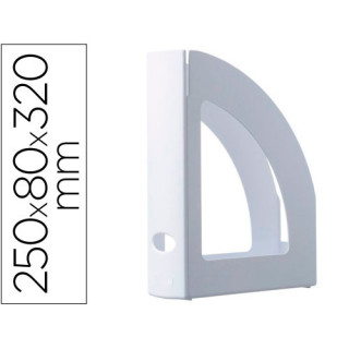 Revistero ecogreen blanco 100% reciclado y reciclable a4 y folio 250x80x320 mm blanco archivo 2000 2003 bl ps