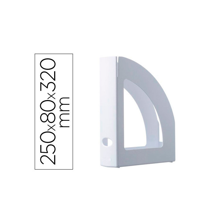 Revistero ecogreen blanco 100% reciclado y reciclable a4 y folio 250x80x320 mm blanco archivo 2000 2003 bl ps