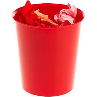 Papelera 18 litros polipropileno 100% reciclado y reciclable 290 x 310 mm rojo archivo 2000 2001 rj