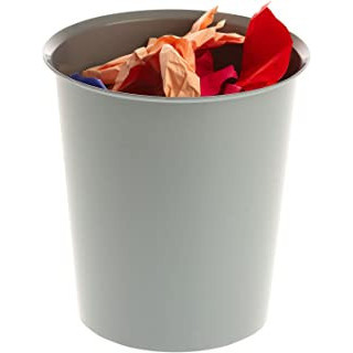 Papelera 18 litros polipropileno 100% reciclado y reciclable 290 x 310 mm gris archivo 2000 2001 gs