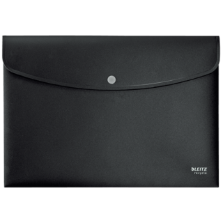 Sobres polipropileno opaco a4 con broche boton recycle negro leitz 46780095