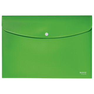 Sobres polipropileno opaco a4 con broche boton recycle verde leitz 46780055