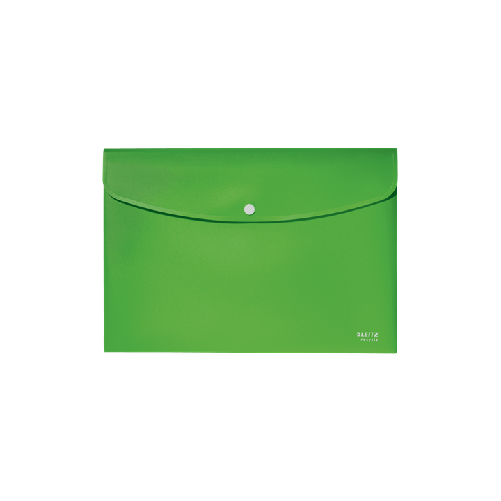Sobres polipropileno opaco a4 con broche boton recycle verde leitz 46780055