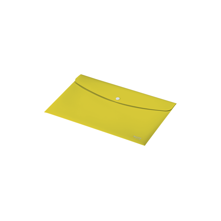 Sobres polipropileno opaco a4 con broche boton recycle amarillo leitz 46780015