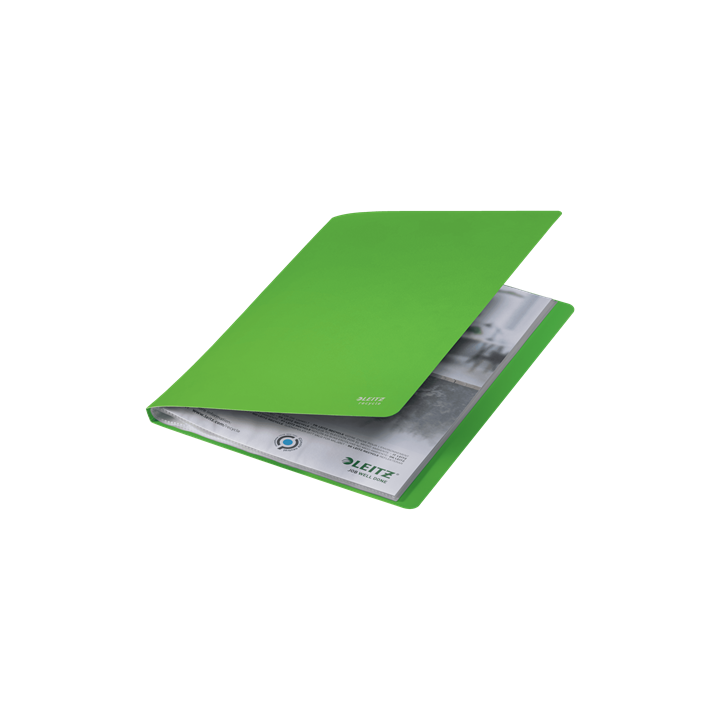 Carpeta polipropileno con 40 fundas a4 recycle verde leitz 46770055