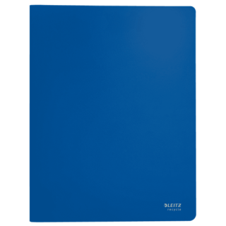 Carpeta polipropileno con 40 fundas a4 recycle azul leitz 46770035