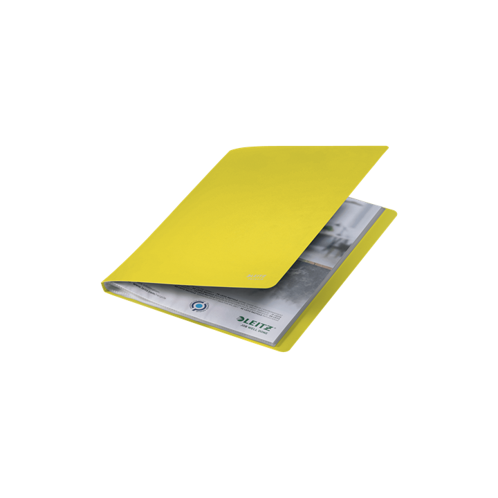 Carpeta polipropileno con 20 fundas a4 recycle amarillo leitz 46760015