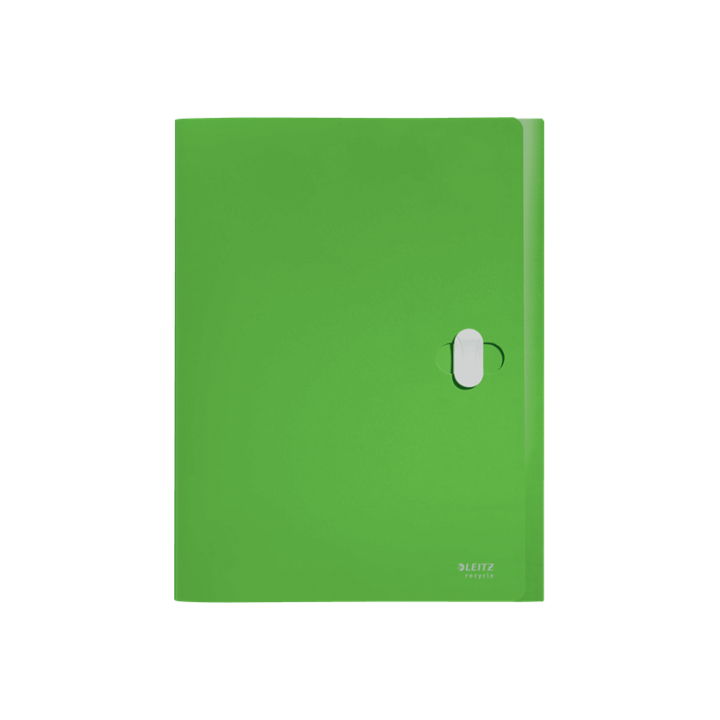 Carpeta polipropileno de proyectos 38mm y cierre broche giratorio a4 recycle verde leitz 46230055