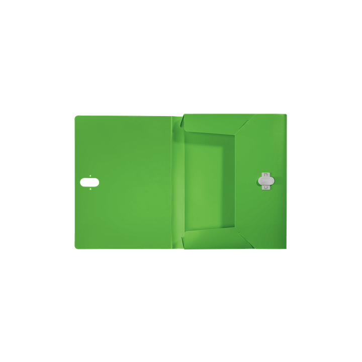 Carpeta polipropileno de proyectos 38mm y cierre broche giratorio a4 recycle verde leitz 46230055