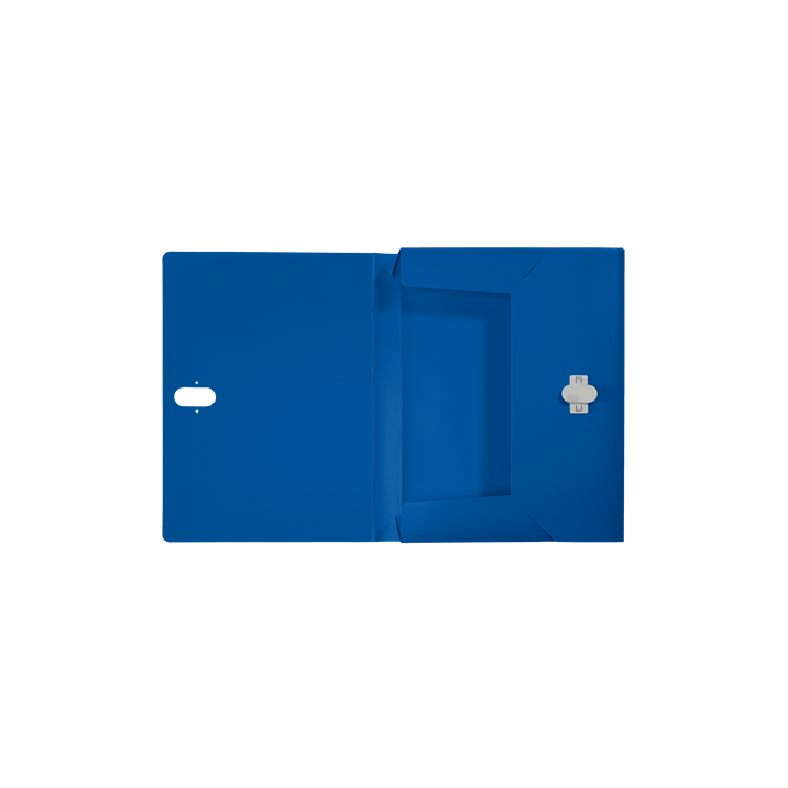 Carpeta polipropileno de proyectos 38mm y cierre broche giratorio a4 recycle azul leitz 46230035