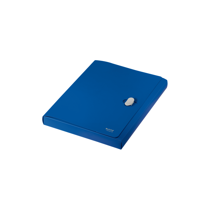 Carpeta polipropileno de proyectos 38mm y cierre broche giratorio a4 recycle azul leitz 46230035
