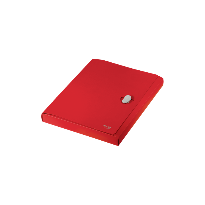Carpeta polipropileno de proyectos 38mm y cierre broche giratorio a4 recycle rojo leitz 46230025