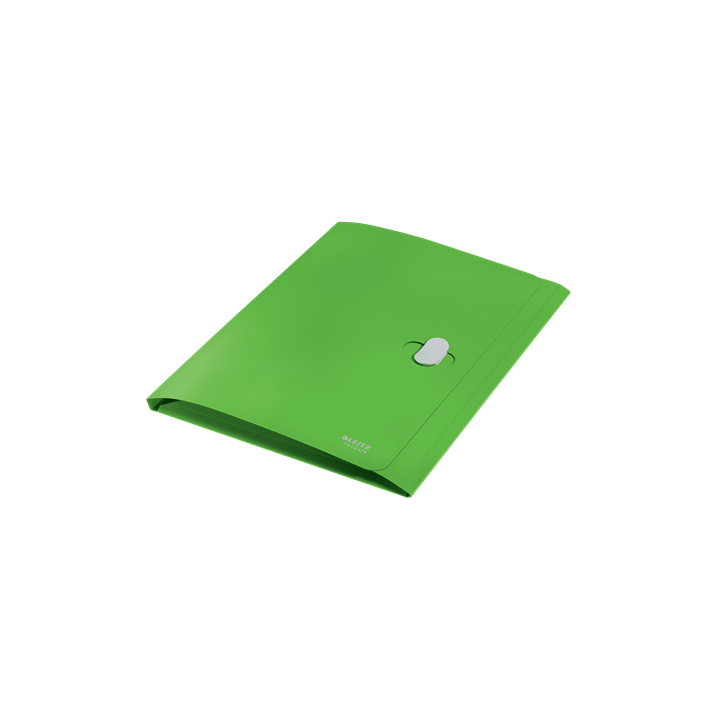 Carpeta polipropileno 3 solapas y cierre broche giratorio a4 recycle verde leitz 46220055
