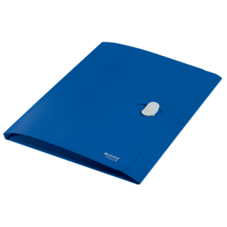Carpeta polipropileno 3 solapas y cierre broche giratorio a4 recycle azul leitz 46220035