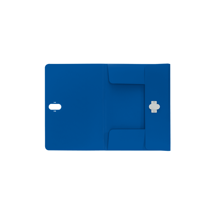 Carpeta polipropileno 3 solapas y cierre broche giratorio a4 recycle azul leitz 46220035