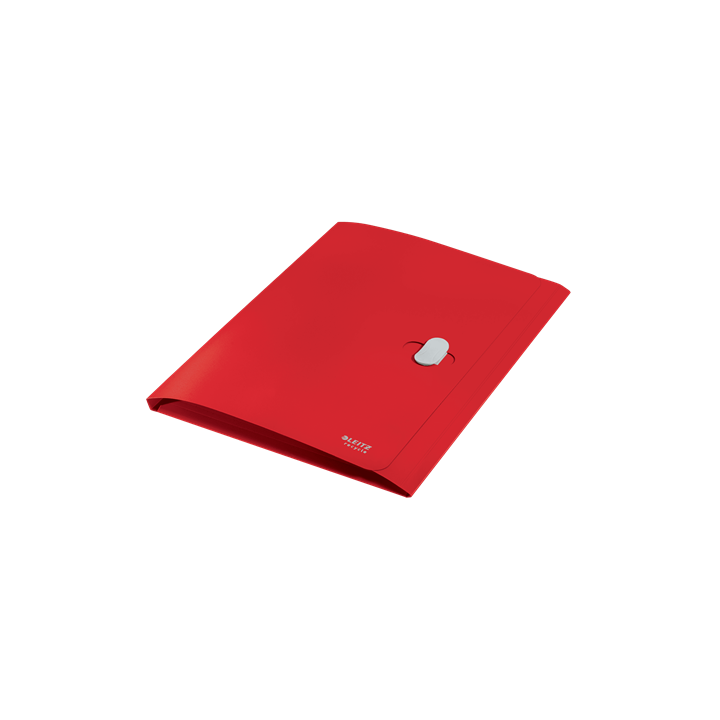 Carpeta polipropileno 3 solapas y cierre broche giratorio a4 recycle rojo leitz 46220025