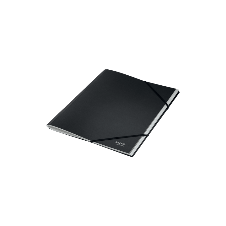 Carpeta clasificadora de carton 12 posiciones a4 recycle 100% negro leitz 39150095