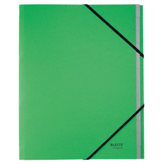 Carpeta clasificadora de carton 12 posiciones a4 recycle 100% verde leitz 39150055