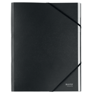 Carpeta clasificadora de carton 6 posiciones a4 recycle 100% negro leitz 39140095