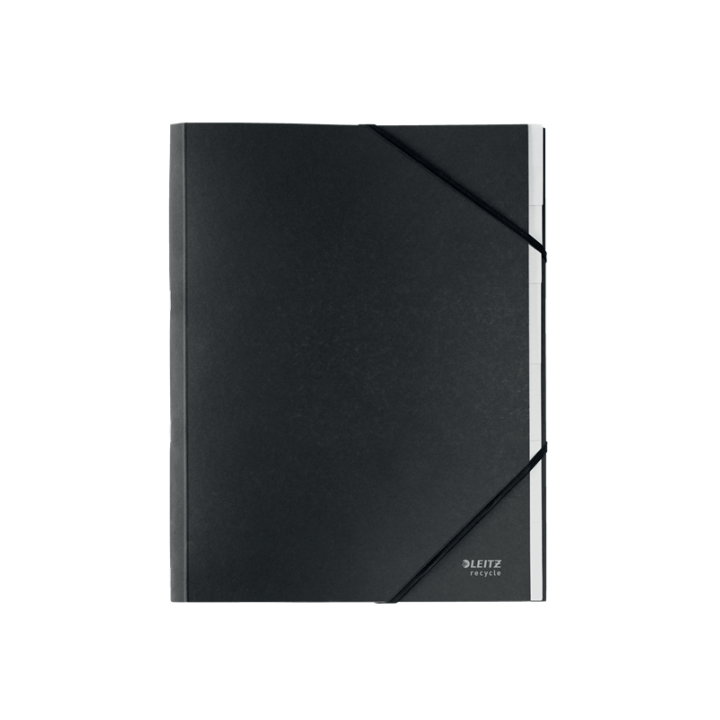 Carpeta clasificadora de carton 6 posiciones a4 recycle 100% negro leitz 39140095