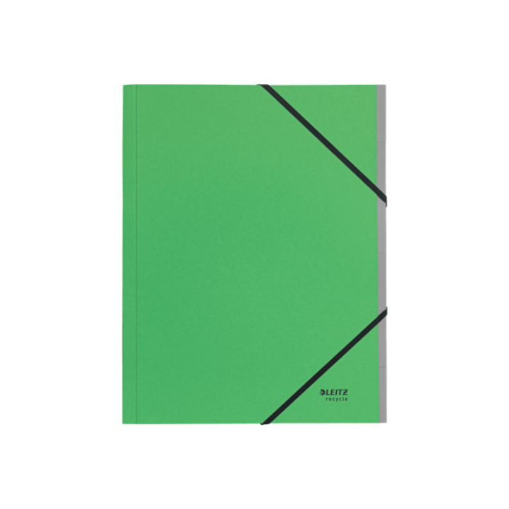 Carpeta clasificadora de carton 6 posiciones a4 recycle 100% verde leitz 39140055