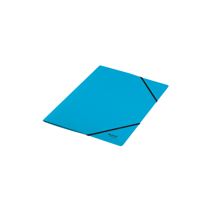 Carpeta de carton con gomas y sin solapas a4 recycle 100% azul leitz 39080035