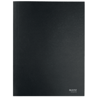 Carpeta carton 3 solapas a4 recycle 100% negro leitz 39060095