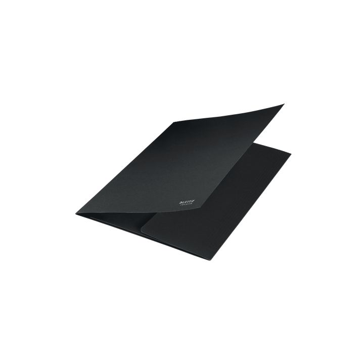 Carpeta carton 3 solapas a4 recycle 100% negro leitz 39060095