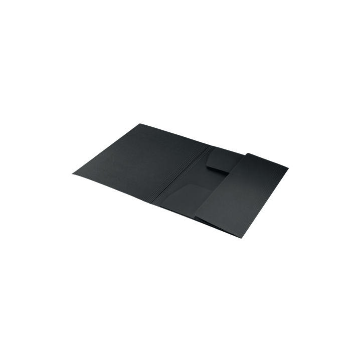 Carpeta carton 3 solapas a4 recycle 100% negro leitz 39060095