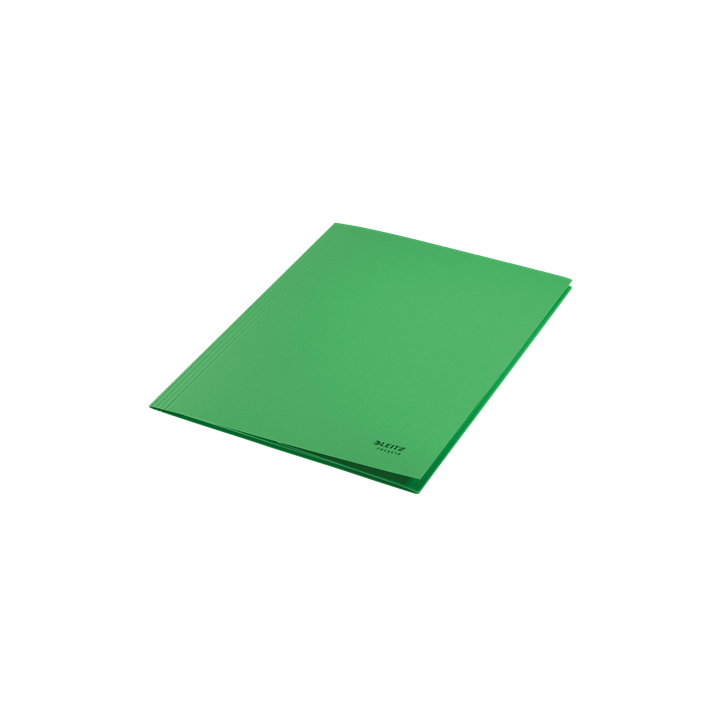 Carpeta carton 3 solapas a4 recycle 100% verde leitz 39060055