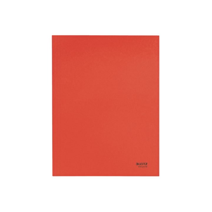 Carpeta carton 3 solapas a4 recycle 100% rojo leitz 39060025