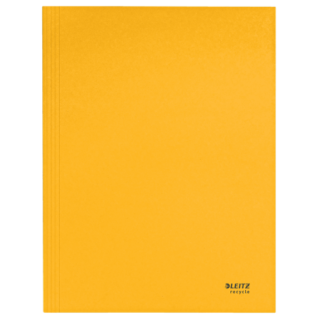 Carpeta carton 3 solapas a4 recycle 100% amarillo leitz 39060015