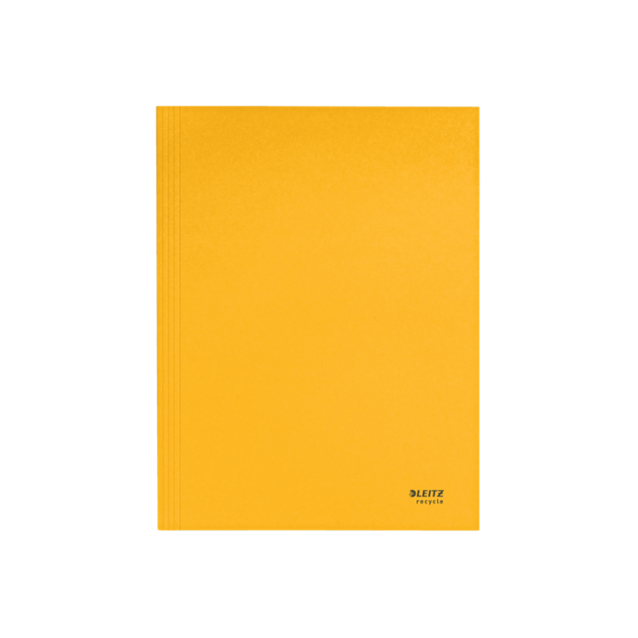 Carpeta carton 3 solapas a4 recycle 100% amarillo leitz 39060015