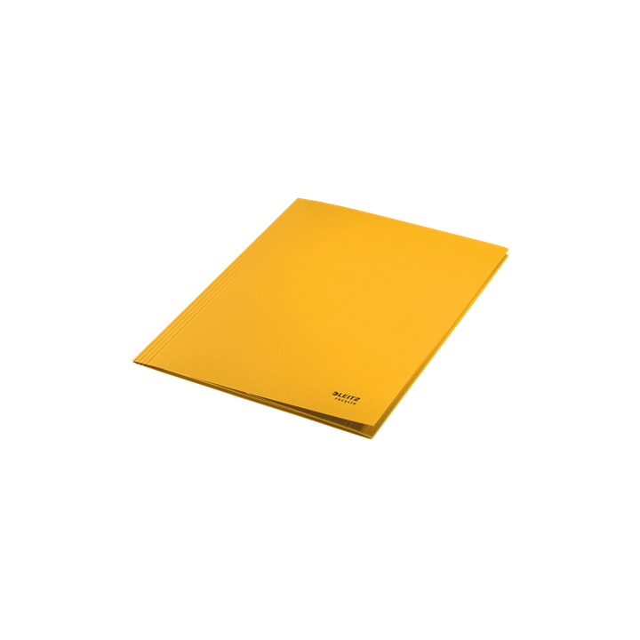 Carpeta carton 3 solapas a4 recycle 100% amarillo leitz 39060015