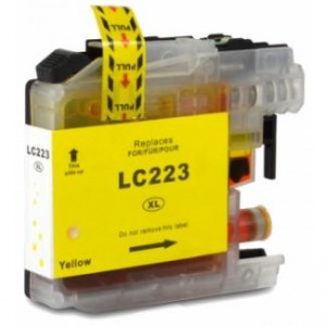 Brother lc223/lc221 v3 amarillo cartucho de tinta generico - reemplaza lc223y/lc221y