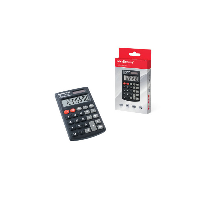Calculadora de bolsillo pc-102 8digitos erich krause 40102