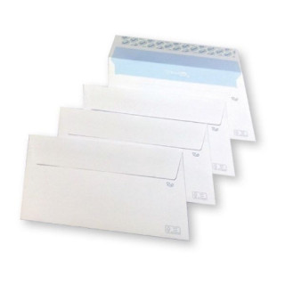 Caja 500 sobres ecosam+ 110x220mm papel fsc 105gr tira silicona apertura facil sam 249120