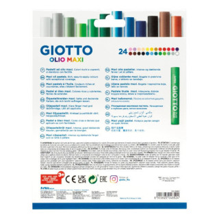 Estuche con asa giottode 24 barras de pintura óleo giotto f293800